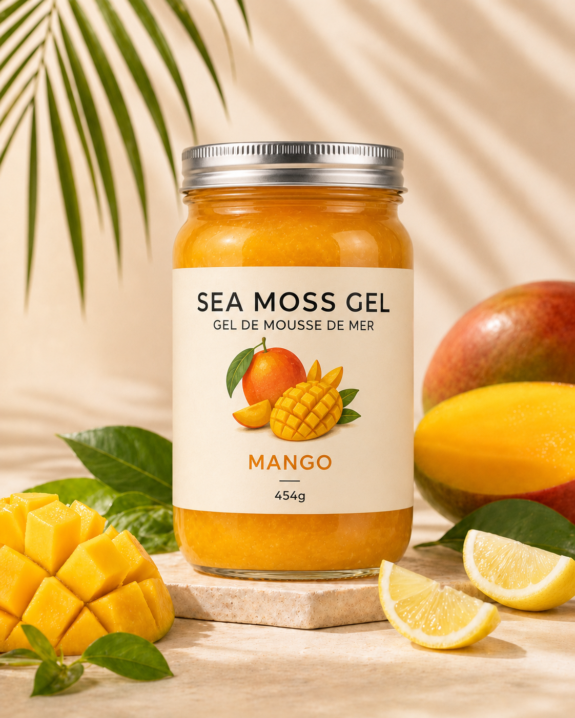 PreMoss sea moss gel with fresh fruit